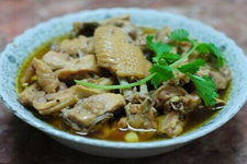 清蒸<u>鸡肉</u>